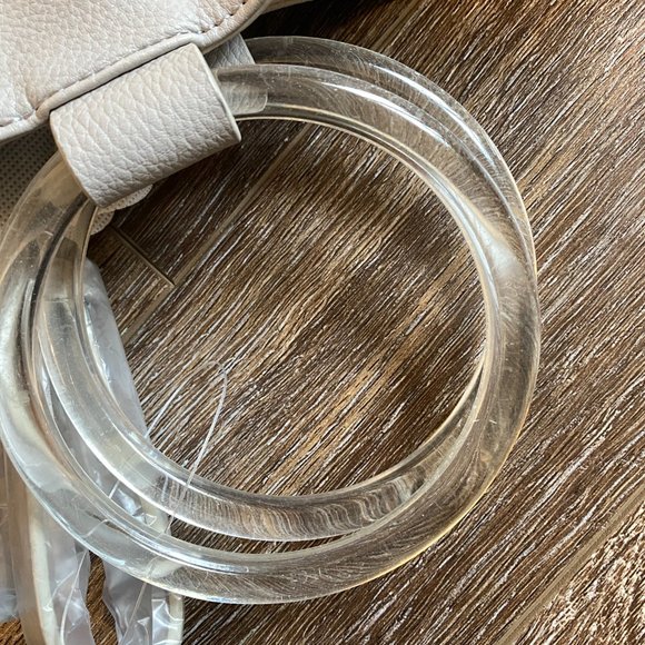 French Connection Dante Tote Bag Purse with Strap in Perla Grey - Picture 9 of 10